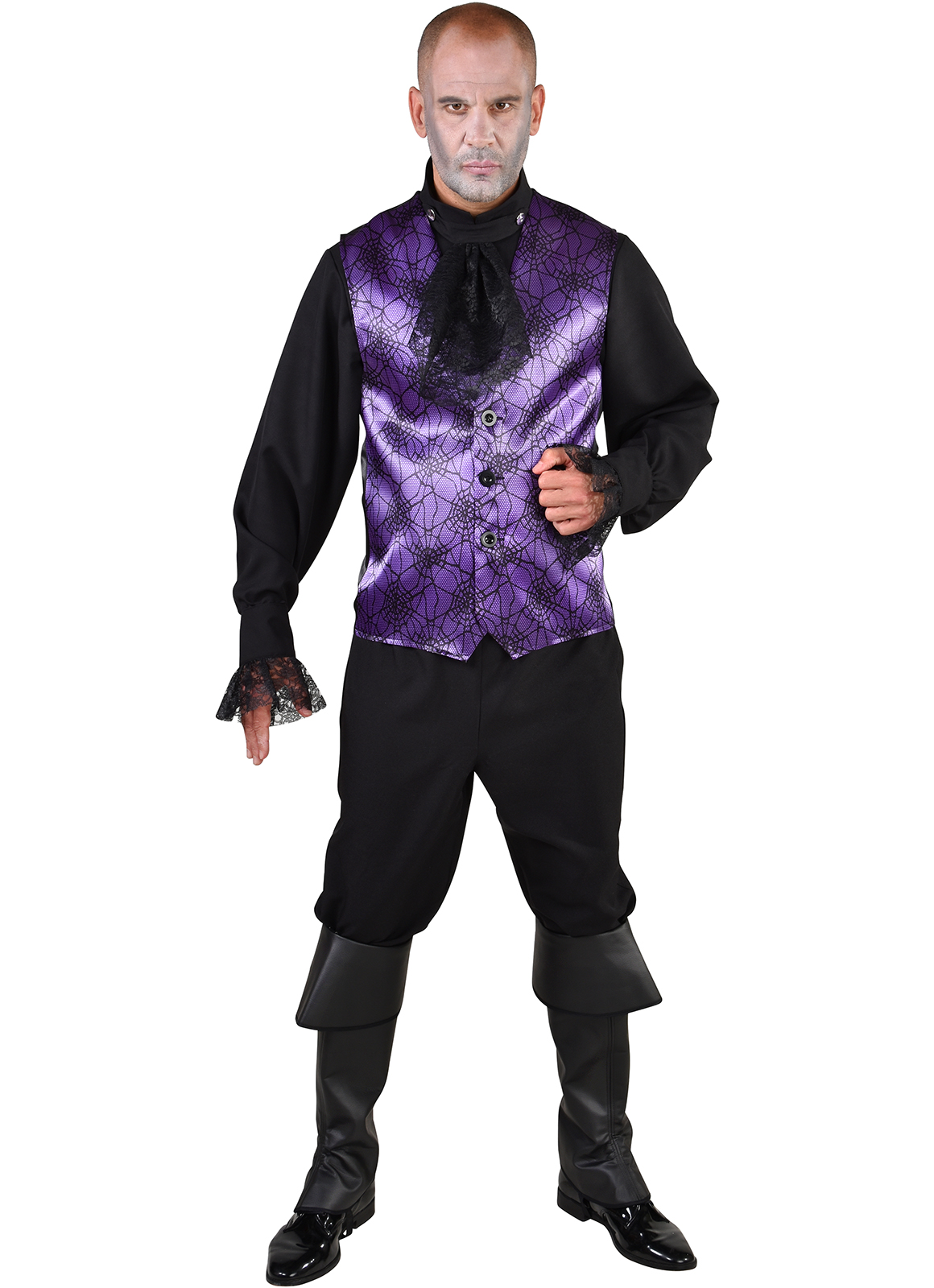 verhuur - carnaval - Halloween - Vest spin paars